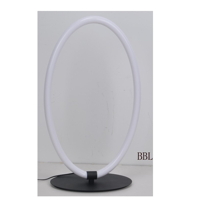 LED Tischlampe mit ovalem Acrylrohr