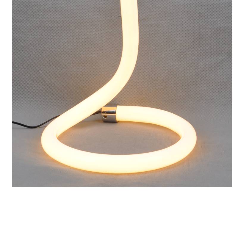 LED Tischleuchte mit Acrylröhre und ohne Schatten