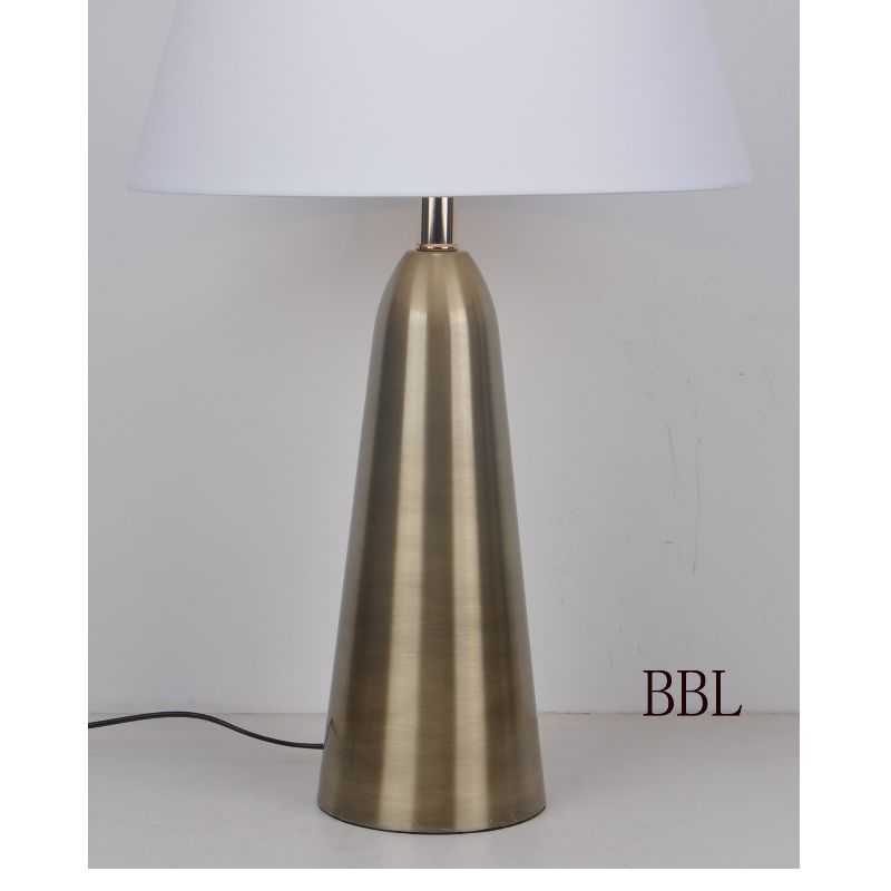 Kugeltischlampe mit Schattierung aus Kegelgewebe